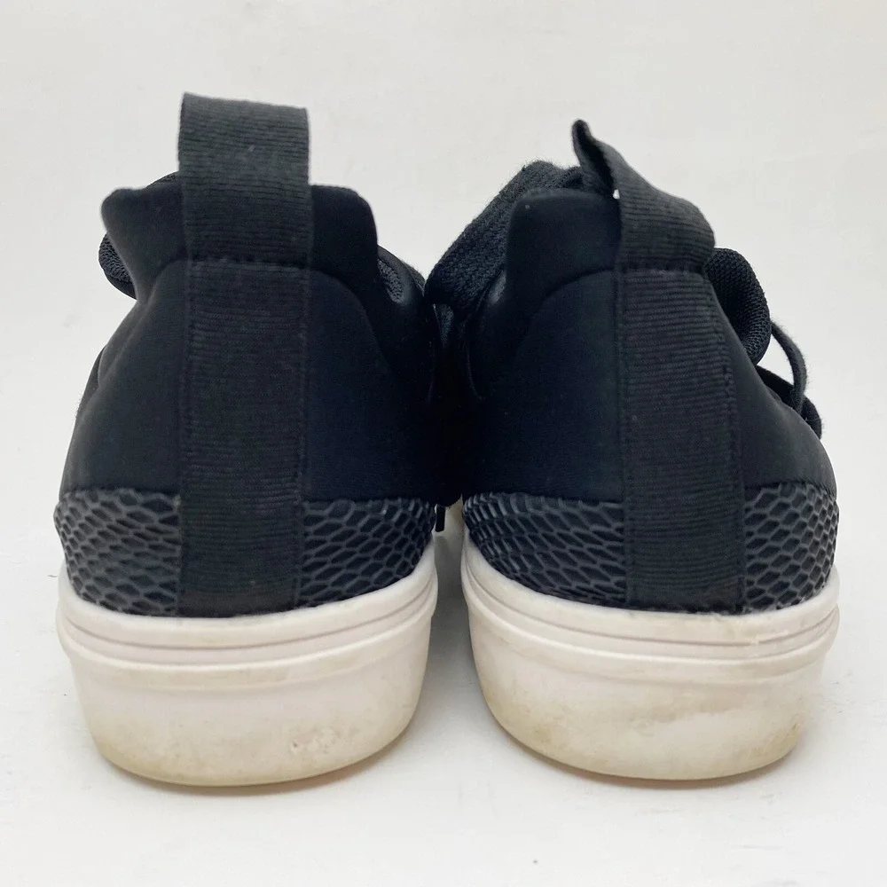 Steve Madden Lancer Mesh Wrap Lace Up Platform Sneakers Womens 10M Black